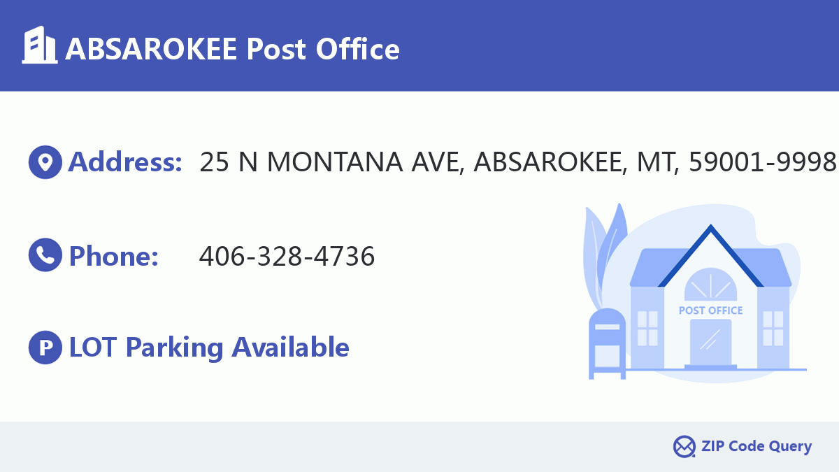 Post Office:ABSAROKEE