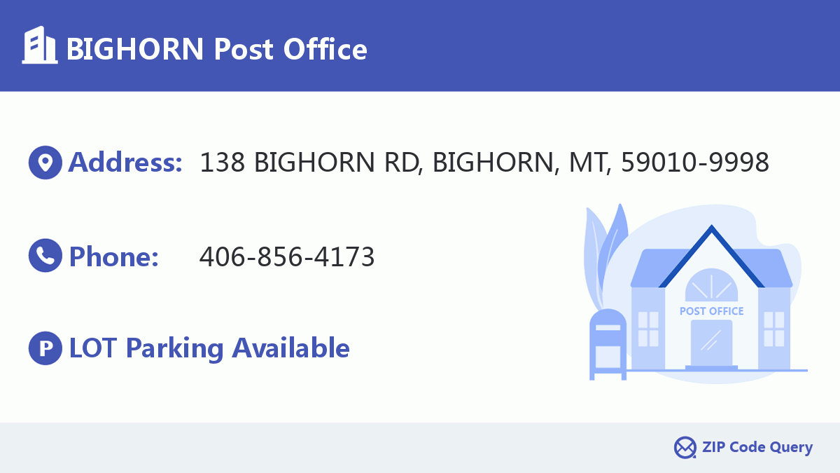 Post Office:BIGHORN