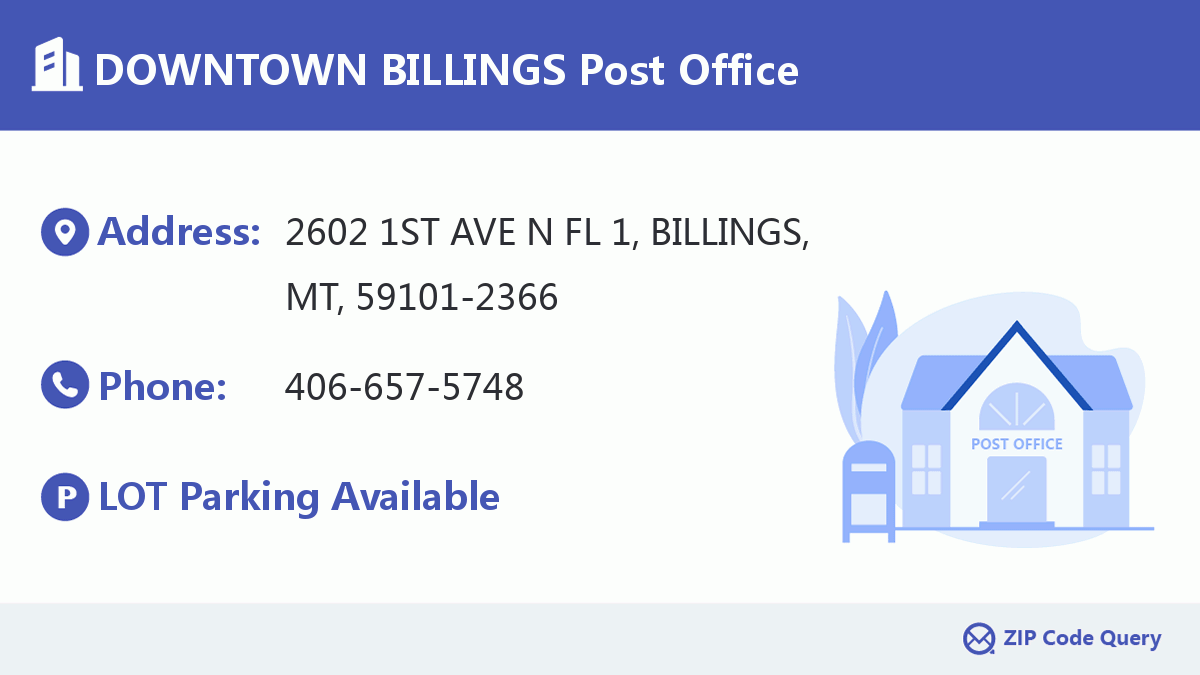 Post Office:DOWNTOWN BILLINGS