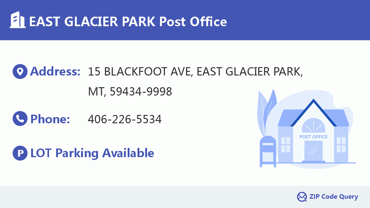 Post Office:EAST GLACIER PARK