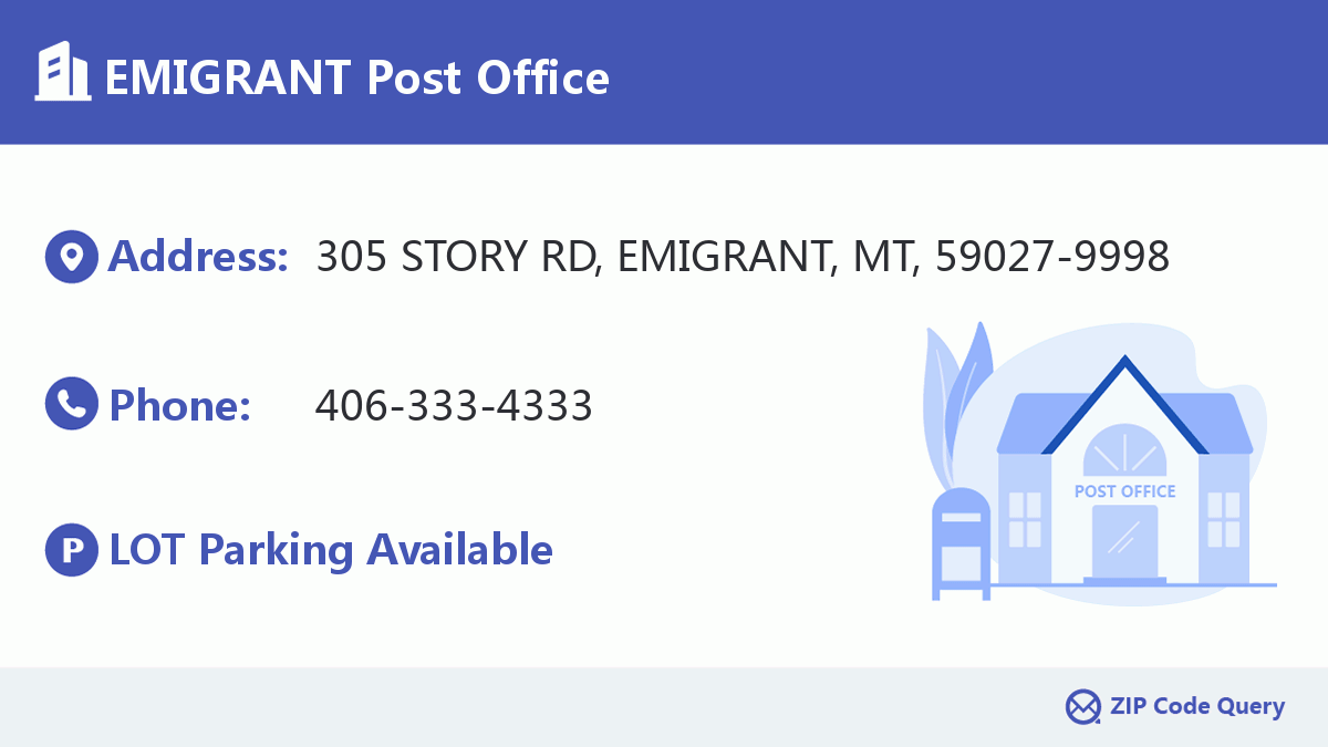 Post Office:EMIGRANT