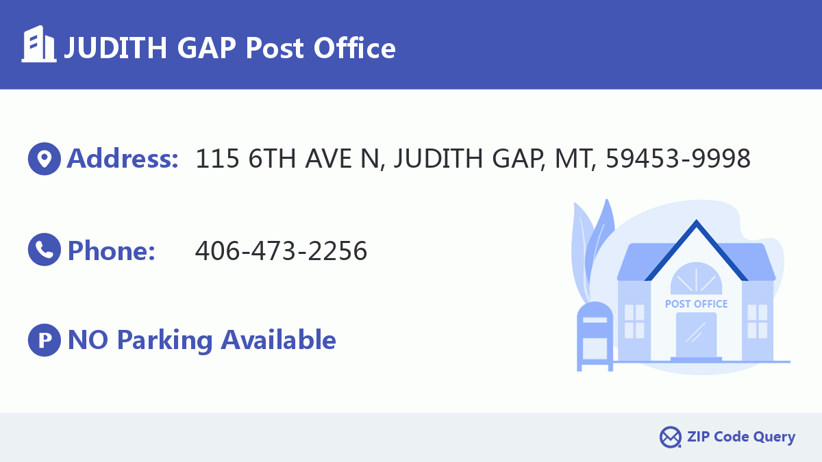 Post Office:JUDITH GAP