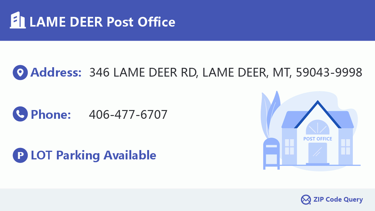Post Office:LAME DEER