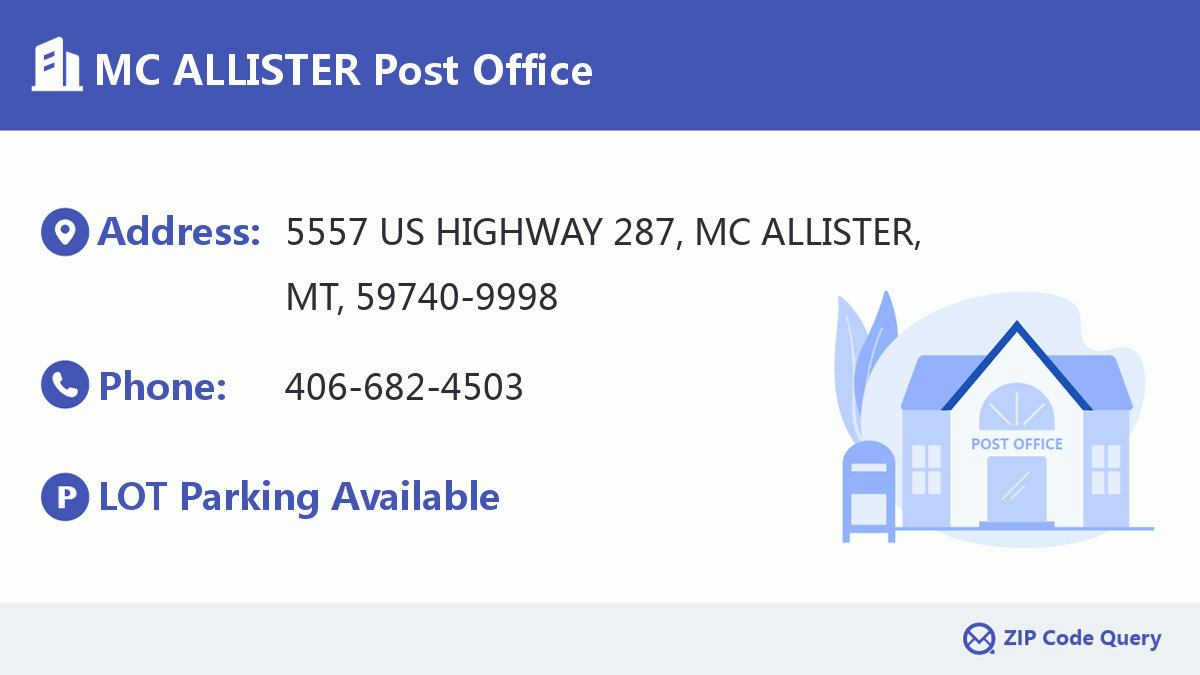 Post Office:MC ALLISTER