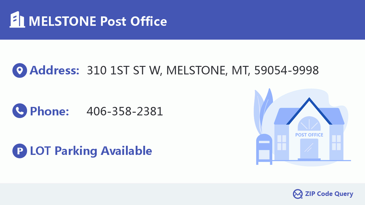 Post Office:MELSTONE