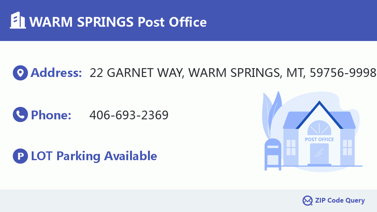 Post Office:WARM SPRINGS